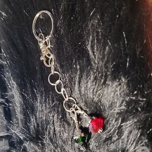 By Krafty_Korner : Hand crafted silver keychain